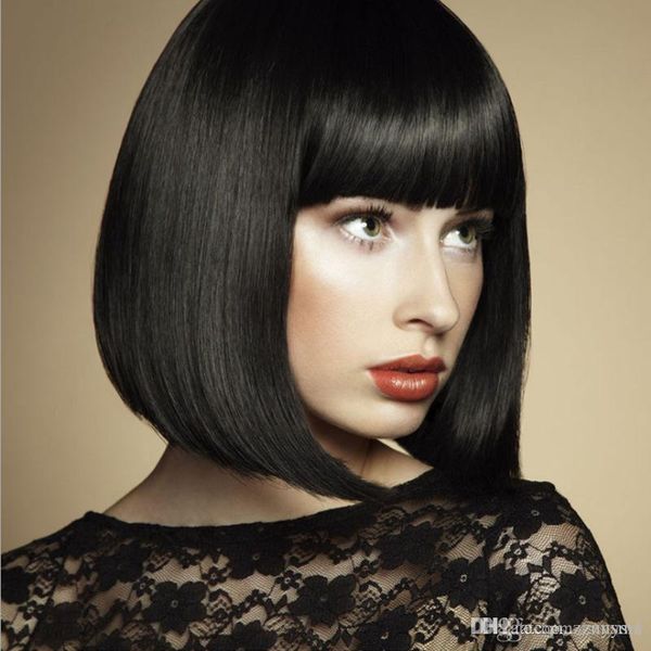 womens cute short neat bangs clip on front neat bang fringe clip in hair straight hair wig hair ornament, Black
womens cute short neat bangs clip on front neat bang fringe clip in hair straight hair wig hair ornament, Black