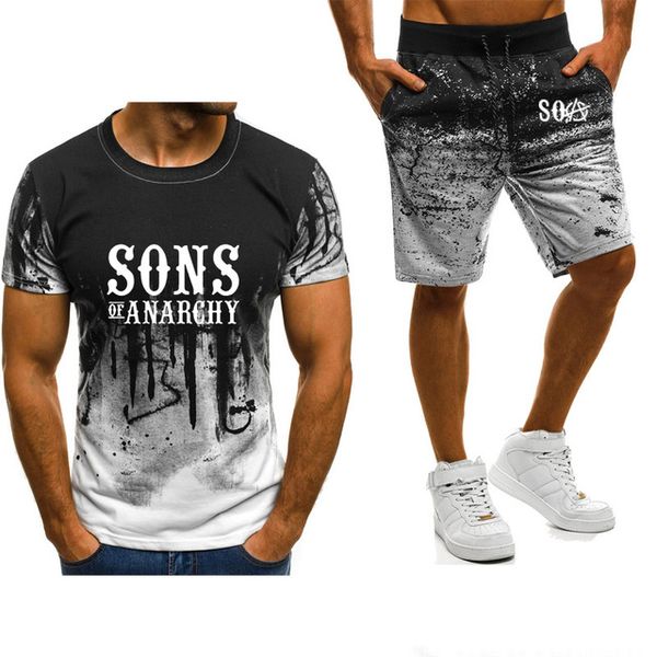 summer men's short sleeve soa sons of anarchy the child sons printed gradient male t-shirt+pants suit 2pcs nj
summer men's short sleeve soa sons of anarchy the child sons printed gradient male t-shirt+pants suit 2pcs nj