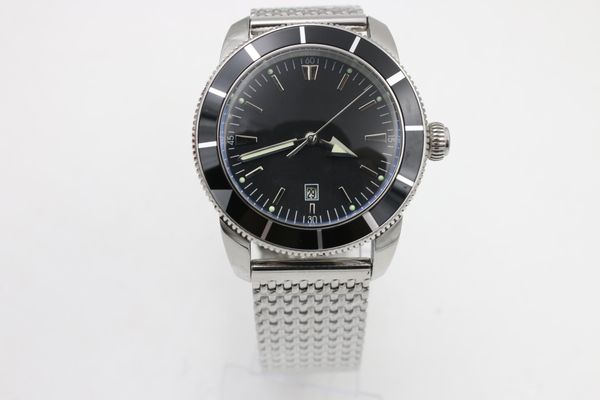 men watches auto wrist watch men black dial ceramic case stainless band superocean watch, Slivery;brown
men watches auto wrist watch men black dial ceramic case stainless band superocean watch, Slivery;brown