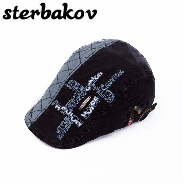 adjustable letter beret caps spring summer outdoor sun breathable bone brim hats womens mens herringbone solid flat berets cap, Blue;gray
adjustable letter beret caps spring summer outdoor sun breathable bone brim hats womens mens herringbone solid flat berets cap, Blue;gray