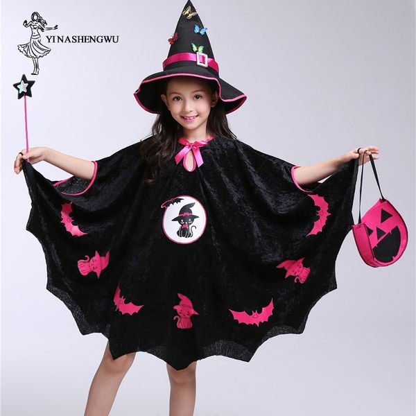 halloween children costumes cosplay costume magic witch dress for girls masquerade party dress halloween gift, Black;red
halloween children costumes cosplay costume magic witch dress for girls masquerade party dress halloween gift, Black;red