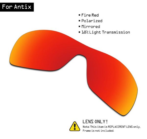 smartvlt polarized sunglasses replacement lenses for antix - fire red 
smartvlt polarized sunglasses replacement lenses for antix - fire red