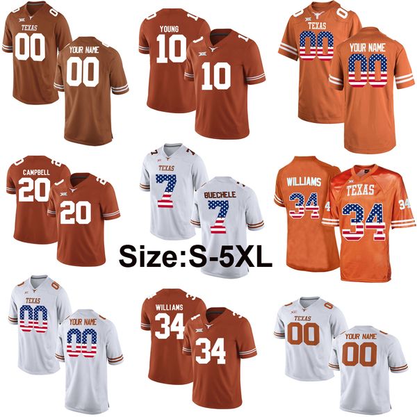 big sizes custom texas longhorns college football jersey vince young earl campbell ricky williams usa flag ncaa university uniforms jerseys, Black
big sizes custom texas longhorns college football jersey vince young earl campbell ricky williams usa flag ncaa university uniforms jerseys, Black