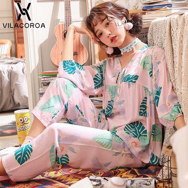 new korean fashion cute print v-neck bow pajamas for women long sleeve + pant 2 piece set pajama set plus size pyjama femme, Blue;gray
new korean fashion cute print v-neck bow pajamas for women long sleeve + pant 2 piece set pajama set plus size pyjama femme, Blue;gray