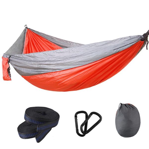 single double hammock outdoor backpacking hanging chair swing camping bed portable hammock with 2 straps 2 carabiner
single double hammock outdoor backpacking hanging chair swing camping bed portable hammock with 2 straps 2 carabiner