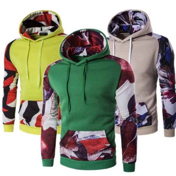 new spring autumn men camo splice hoodies plain fleece cotton sweatshirt pullover long sleeve men fashion casual hooded shirt, Black
new spring autumn men camo splice hoodies plain fleece cotton sweatshirt pullover long sleeve men fashion casual hooded shirt, Black