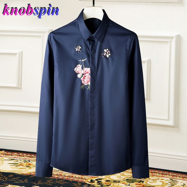 rose print bees embroidered men shirt tide brand business male dress shirts slim casual long sleeve camisas social masculina 4xl, White;black
rose print bees embroidered men shirt tide brand business male dress shirts slim casual long sleeve camisas social masculina 4xl, White;black