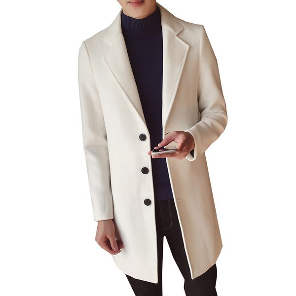 tide nice winter fashion men's solid color single breasted trench coat / male casual slim long woolen cloth coat large size 4xl, Black
tide nice winter fashion men's solid color single breasted trench coat / male casual slim long woolen cloth coat large size 4xl, Black