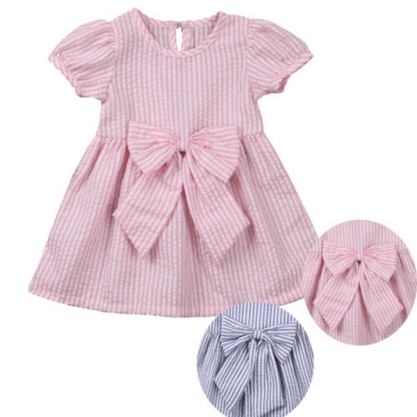 2018 new newborn summer pink&blue striped dress kids girl short sleeve bow party dress clothes children casual a line sundress, Red;yellow
2018 new newborn summer pink&blue striped dress kids girl short sleeve bow party dress clothes children casual a line sundress, Red;yellow