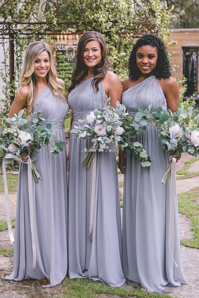 country bridesmaid dresses 2019 new pink one shoulder chiffon floor length maid of honor evening party gowns sale, White;pink
country bridesmaid dresses 2019 new pink one shoulder chiffon floor length maid of honor evening party gowns sale, White;pink