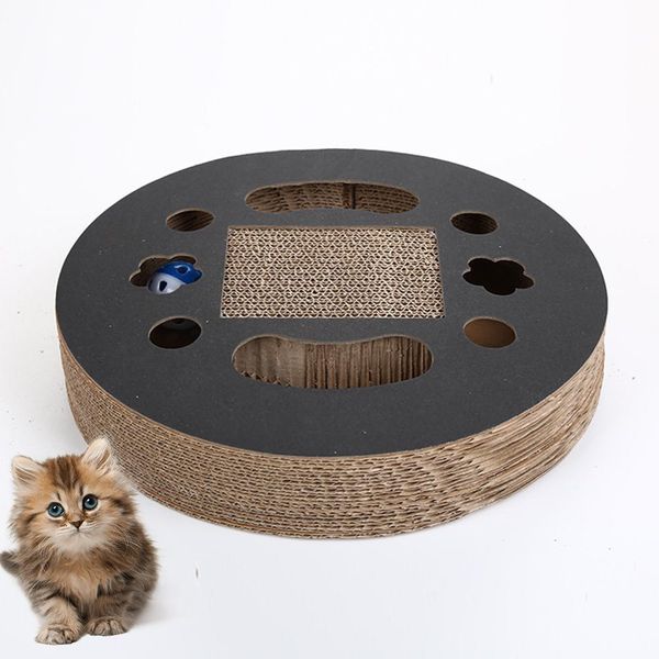 round bell ball corrugated paper cat scratching claw toy pet cat training toy
round bell ball corrugated paper cat scratching claw toy pet cat training toy