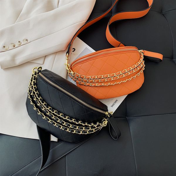 bag for women original design 2020 chest bag lingge chain fashion chain joker simple slung pockets
bag for women original design 2020 chest bag lingge chain fashion chain joker simple slung pockets