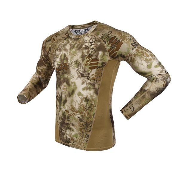 men women quick drying high elastic t shirt tactical military training camouflage breathable clothes spring underwear tactic top, Blue;black
men women quick drying high elastic t shirt tactical military training camouflage breathable clothes spring underwear tactic top, Blue;black