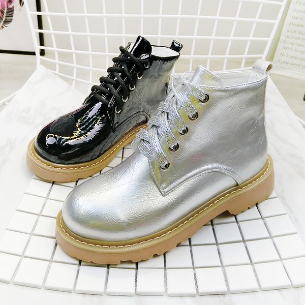 woman boots korean style 2019 patent leather candy color woman ankle boots casual lace up women autumn shoes spring ankle boot, Black
woman boots korean style 2019 patent leather candy color woman ankle boots casual lace up women autumn shoes spring ankle boot, Black