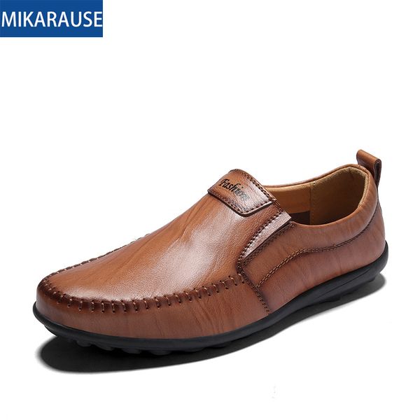 mikarause men genuine leather shoes mens loafers casual slip on driving moccasins shoes brand comfortable leather for men, Black
mikarause men genuine leather shoes mens loafers casual slip on driving moccasins shoes brand comfortable leather for men, Black