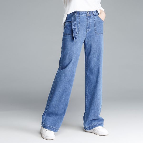 straight belt of new fund of 2020 autumn light blue mop pants elastic loose female g8105 wide-legged pants cowboy
straight belt of new fund of 2020 autumn light blue mop pants elastic loose female g8105 wide-legged pants cowboy