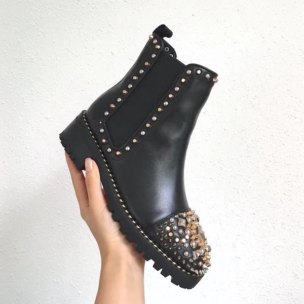 2019 fashion luxury designer women boots red bottoms women boot girls designer luxury shoes with studded spikes party boots winter shoes c02, Black
2019 fashion luxury designer women boots red bottoms women boot girls designer luxury shoes with studded spikes party boots winter shoes c02, Black
