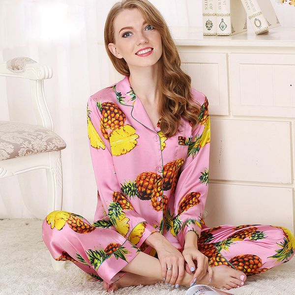 100% pure silk pajama sets spring and summer women long sleeve printed silk pyjamas women pyjama pants two-piece sets home suits, Blue;gray
100% pure silk pajama sets spring and summer women long sleeve printed silk pyjamas women pyjama pants two-piece sets home suits, Blue;gray