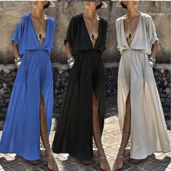 глубокий v твердого длинного платья summer casual сыпучего split up дизайнер пляж платье женщина, Black;gray
глубокий v твердого длинного платья summer casual сыпучего split up дизайнер пляж платье женщина, Black;gray