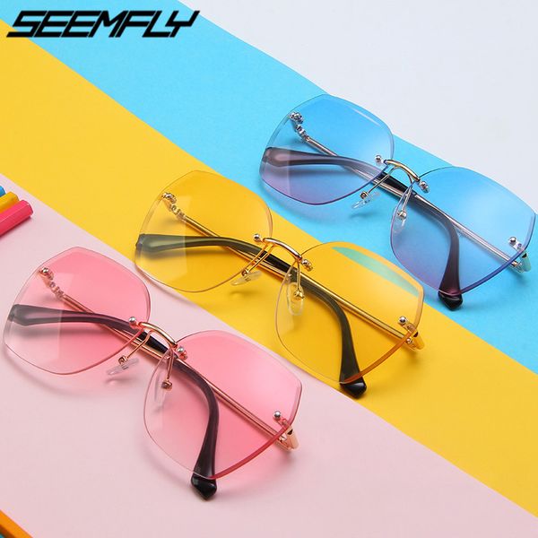 seemfly kids sunglasses clear lens children boys girls rimless sun glasses fashion metal frame uv400 shades eyewear, White;black
seemfly kids sunglasses clear lens children boys girls rimless sun glasses fashion metal frame uv400 shades eyewear, White;black