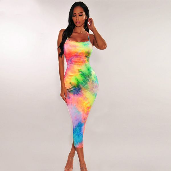 Februaryfrost 2020 Women Fashion High Waist Slim Tie Dye Slip Backless Dress Elegant Sexy Summer Bodycon Midi Dress for Party Club
Februaryfrost 2020 Women Fashion High Waist Slim Tie Dye Slip Backless Dress Elegant Sexy Summer Bodycon Midi Dress for Party Club