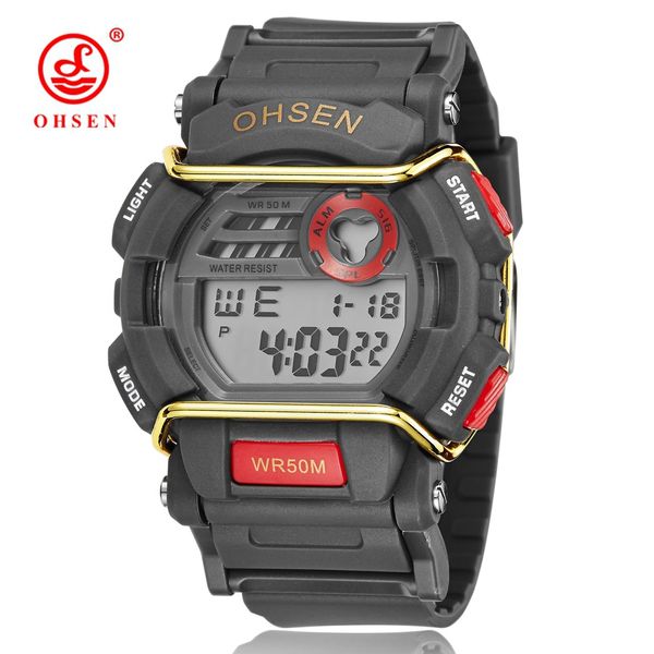 ohsen electronic digital men's watch satch fashion red silicone sport man watch led waterproof male clocks montre homme, Slivery;brown
ohsen electronic digital men's watch satch fashion red silicone sport man watch led waterproof male clocks montre homme, Slivery;brown