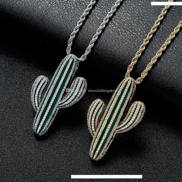 hip hop micro pave green cubic zirconia bling ice out plant cactus pendants necklaces for men rapper jewelry, Silver
hip hop micro pave green cubic zirconia bling ice out plant cactus pendants necklaces for men rapper jewelry, Silver