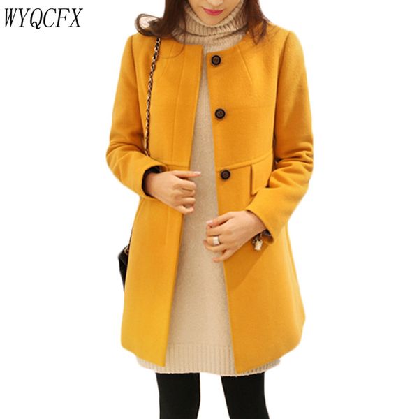 2019 autumn winter women woolen coat solid color medium long o-neck wool blends outwear female casual large size 5xl cardigan, Black
2019 autumn winter women woolen coat solid color medium long o-neck wool blends outwear female casual large size 5xl cardigan, Black