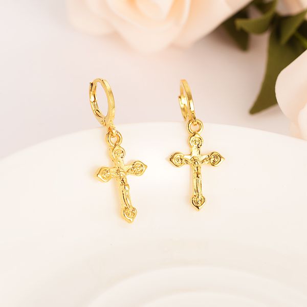fine solid gold gf small cross pendant necklace chain earrings sets christian jewelry sets jesus bridal gifts handsome, Silver
fine solid gold gf small cross pendant necklace chain earrings sets christian jewelry sets jesus bridal gifts handsome, Silver