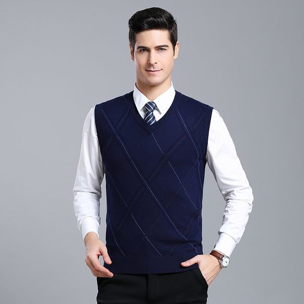 casual argyle v-neck sleeveless vest men clothes 2019 autumn winter new arrival knitted cashmere wool sweater vest, Black;white
casual argyle v-neck sleeveless vest men clothes 2019 autumn winter new arrival knitted cashmere wool sweater vest, Black;white