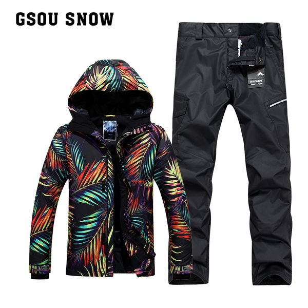 gsou snow men's single double board ski suit outdoor winter thickening warm windproof waterproof ski jacket pants size xs-xl
gsou snow men's single double board ski suit outdoor winter thickening warm windproof waterproof ski jacket pants size xs-xl