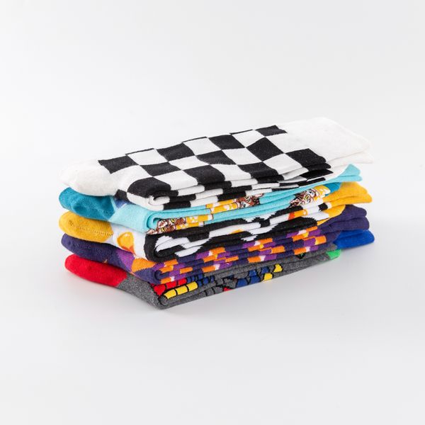 new 2019 colorful cotton men's long socks harajuku hip hop funny poached egg magic cube cool dress socks for male wedding gifts, Black
new 2019 colorful cotton men's long socks harajuku hip hop funny poached egg magic cube cool dress socks for male wedding gifts, Black