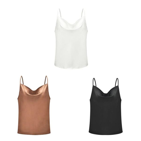 casual solid camis chiffon satin backless shirts sexytank sleeveless strap vest deep v-neck cropped camisole, White
casual solid camis chiffon satin backless shirts sexytank sleeveless strap vest deep v-neck cropped camisole, White