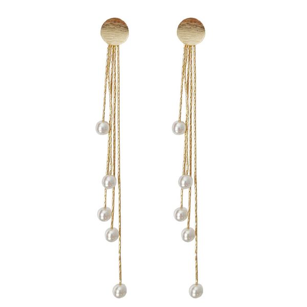 s925 silver needle pearl tassel earrings 2020 temperament long section of the new wave of female fashion earrings ear jewelry wholesale, Golden;silver
s925 silver needle pearl tassel earrings 2020 temperament long section of the new wave of female fashion earrings ear jewelry wholesale, Golden;silver