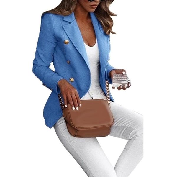 autumn solid color lapel long sleeve business women blazer coat suit jacket, White;black
autumn solid color lapel long sleeve business women blazer coat suit jacket, White;black