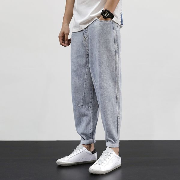 коѬейкий ил мода мђжкие джин вело-иний вободнй покѬой плайиѬованн Blue 
коѬейкий ил мода мђжкие джин вело-иний вободнй покѬой плайиѬованн Blue