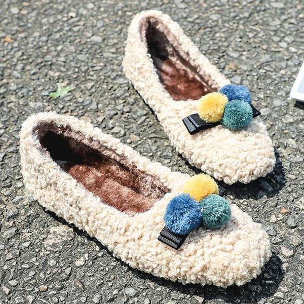 woman bow pompom wool flats winter fur slip on women warm plush flat shoes comfortable loafers moccasins womens woolings boots, Black
woman bow pompom wool flats winter fur slip on women warm plush flat shoes comfortable loafers moccasins womens woolings boots, Black