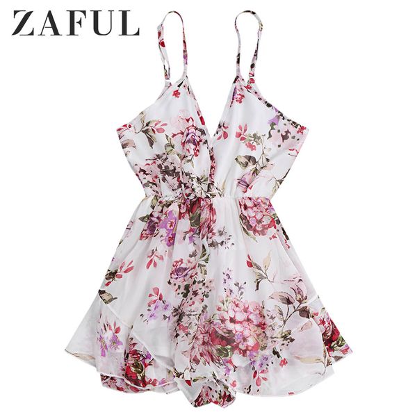 zaful women jumpsuit summer beach rompers boho spaghetti strap floral print chiffon romper playsuit 2019 new short overalls, Black;white
zaful women jumpsuit summer beach rompers boho spaghetti strap floral print chiffon romper playsuit 2019 new short overalls, Black;white