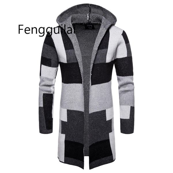 men striped cardigan coat sweaters hooded cloak long windbreaker cloak coat knitted sweater big size 5xl cardigans outerwear, White;black
men striped cardigan coat sweaters hooded cloak long windbreaker cloak coat knitted sweater big size 5xl cardigans outerwear, White;black