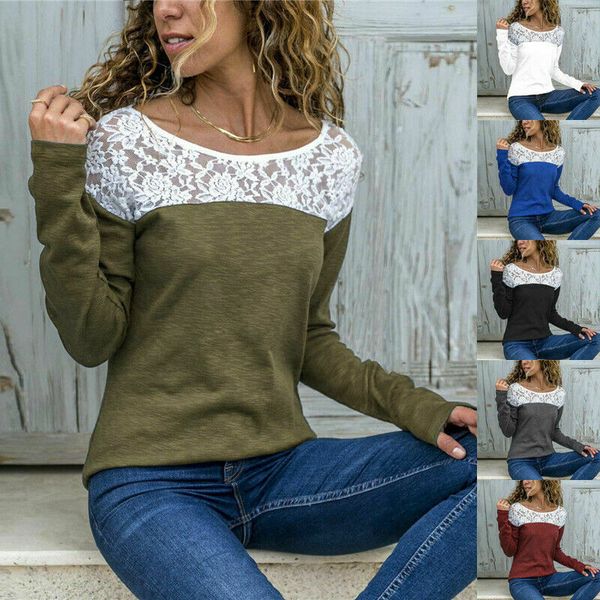 6 coilor s-5xl womens plus size t shirt blouse pullover ladies casual tee jumper lace 53821428311719, White
6 coilor s-5xl womens plus size t shirt blouse pullover ladies casual tee jumper lace 53821428311719, White