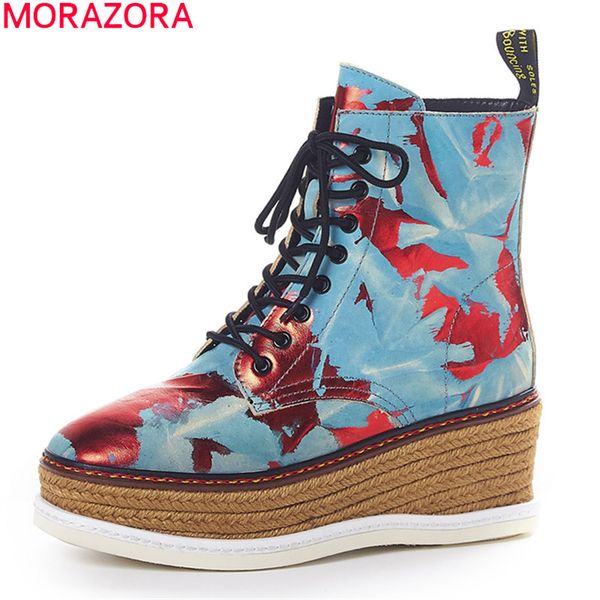 morazora 2020 genuine leather women boots fashion square toe lace up high heels shoes winter ankle boots black blue
morazora 2020 genuine leather women boots fashion square toe lace up high heels shoes winter ankle boots black blue