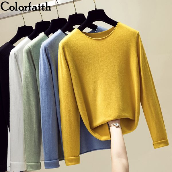 colorfaith new 2019 autumn winter women's sweaters knitting bottoming warm korean style solid ladies minimalist sw782
colorfaith new 2019 autumn winter women's sweaters knitting bottoming warm korean style solid ladies minimalist sw782