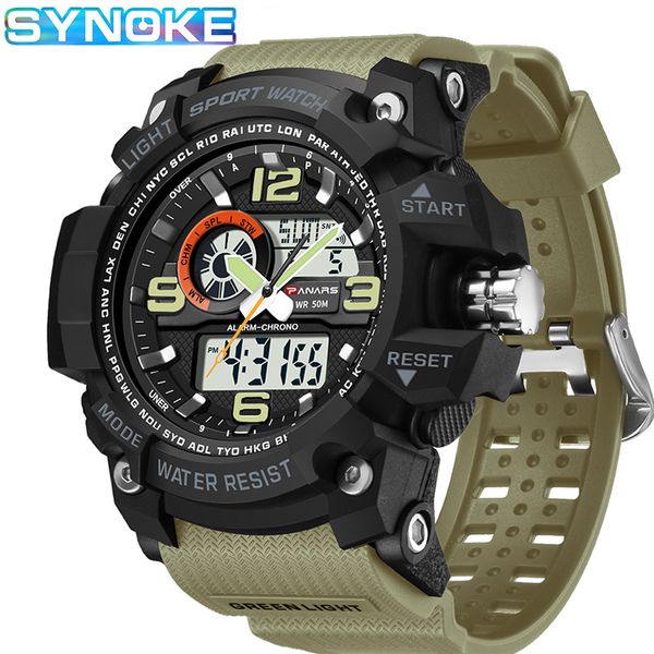 synoke мужчины кварцевые часы спорта водонепроницаемый хронограф часы led men casual аналоговые цифровые часы relogio мужчина для, Slivery;brown
synoke мужчины кварцевые часы спорта водонепроницаемый хронограф часы led men casual аналоговые цифровые часы relogio мужчина для, Slivery;brown