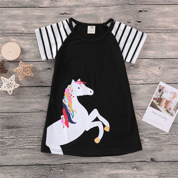 1-8y children girls dress summer kids birthday clothing baby girl princess dresses toddler unicorn clothes black t-shirts, Blue
1-8y children girls dress summer kids birthday clothing baby girl princess dresses toddler unicorn clothes black t-shirts, Blue