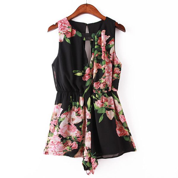 jumpsuit women bodysuit playsuit womens summer floral print sleeveless backless chiffon jumpsuit short pant macacao-30, Black;white
jumpsuit women bodysuit playsuit womens summer floral print sleeveless backless chiffon jumpsuit short pant macacao-30, Black;white