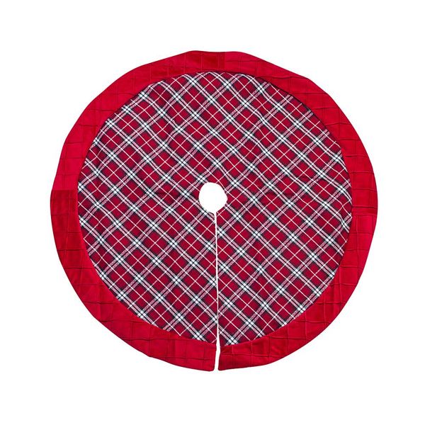 new year 100cm red plaid double layers red edge christmas tree skirt xmas tree skirt for holiday christmas decorations
new year 100cm red plaid double layers red edge christmas tree skirt xmas tree skirt for holiday christmas decorations