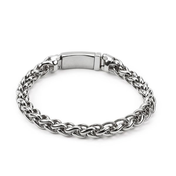 link, chain titanium steel men's flower basket bracelet stainless fashion cross-border accessories, Black
link, chain titanium steel men's flower basket bracelet stainless fashion cross-border accessories, Black