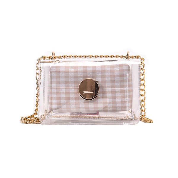 2019 design transparent bag transverse clear lattice package summer beach bag small tote shoulder women crossbody bags #zer
2019 design transparent bag transverse clear lattice package summer beach bag small tote shoulder women crossbody bags #zer