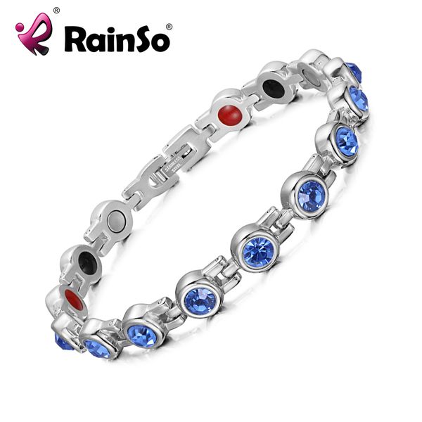 rainso stainless steel silver blue charm friendship magnetic bracelets for women therapy 4 in 1 health elements love bracelet, Golden;silver
rainso stainless steel silver blue charm friendship magnetic bracelets for women therapy 4 in 1 health elements love bracelet, Golden;silver