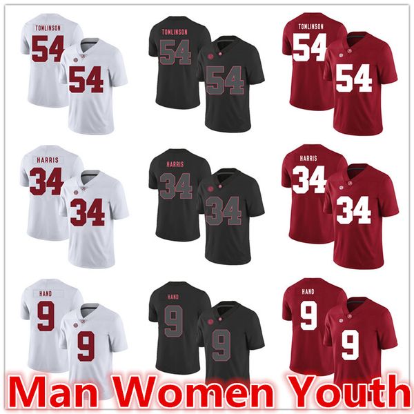 настройка ncaa alabama crimson tide футбольные майки dalvin tomlinson 54 damien harris 34 da'shawn hand 9 джерси любое имя номер размер s-5x, Black
настройка ncaa alabama crimson tide футбольные майки dalvin tomlinson 54 damien harris 34 da'shawn hand 9 джерси любое имя номер размер s-5x, Black